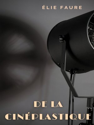 cover image of De la cinéplastique